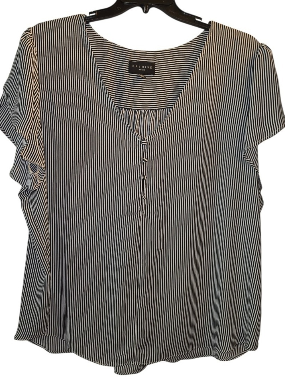 Premise Woman Blouse Short Sleeve 3X